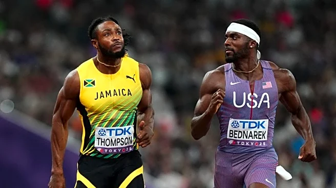 Athletics-Thompson and Bednarek dead heat their way into 100m final