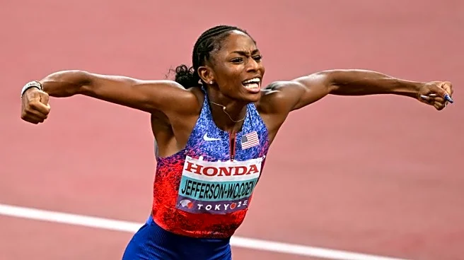 Athletics-American Jefferson-Wooden wins women's 100 metres world title