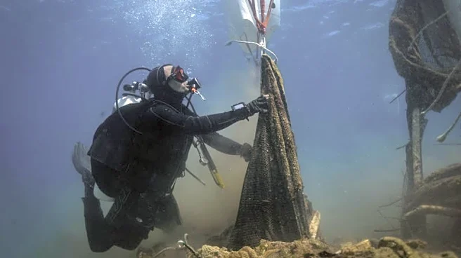 Greek divers haul up ghost nets destroying marine life