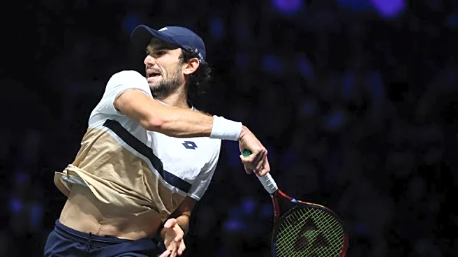 Tennis-Deja vu: Vacherot beats cousin Rinderknech at Masters again in Paris