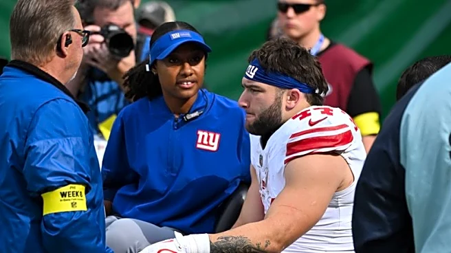 Report: Skattebo sustained multiple leg injuries vs. Eagles