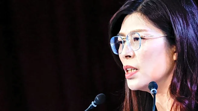 Taiwan's new opposition leader takes over, warning against risk of China war