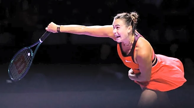 Tennis-Top seed Sabalenka eases past Paolini in WTA Finals