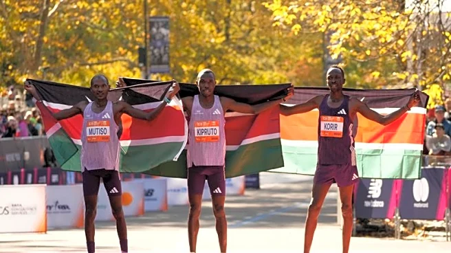 Athletics-Kenya sweep men's and women's podiums at NYC Marathon