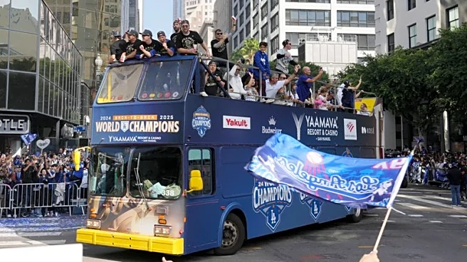 Baseball-Dodgers fans celebrate World Series title with championship parade