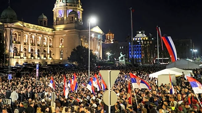 Thousands gather at pro-government rally in Serbia