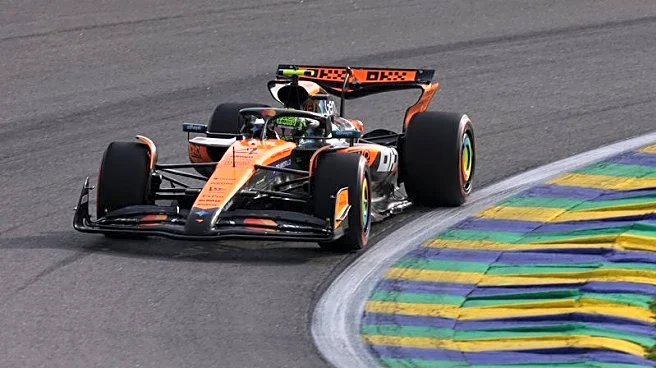 Motor racing-Norris on pole for Sao Paulo sprint, Piastri third
