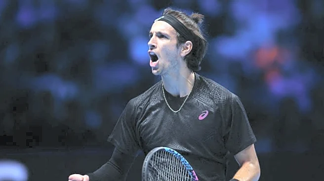 Tennis-Musetti battles 'until the end' to remain at ATP Finals