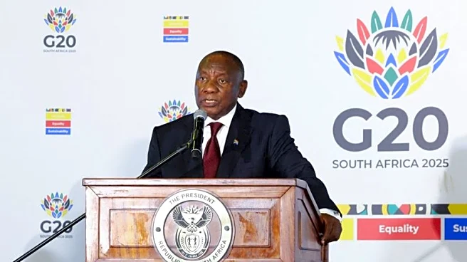 South Africa will hand G20 over to US 'empty chair', president says