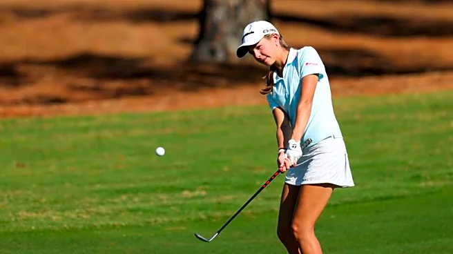 Kai Trump laughs off triple, improves by 8 shots at The Annika