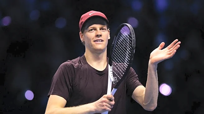 Tennis-Sinner dominates De Minaur to reach ATP Finals title match