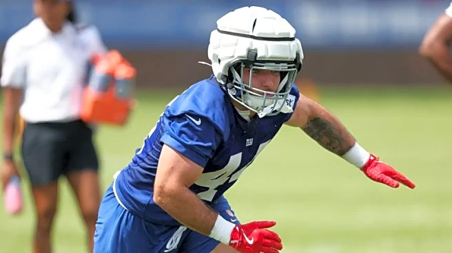 Giants interim coach not fazed by Cam Skattebo's WWE appearance