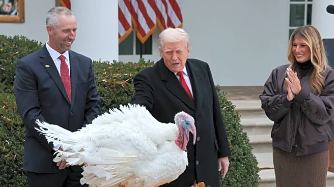 Trump adds Thanksgiving turkeys Gobble and Waddle to his long pardon list