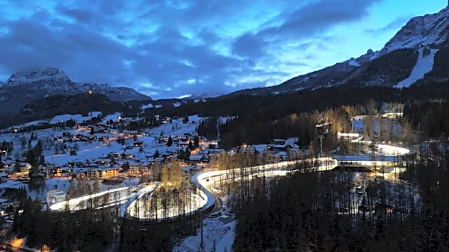 Olympics-Lugers get first racing taste of Cortina track