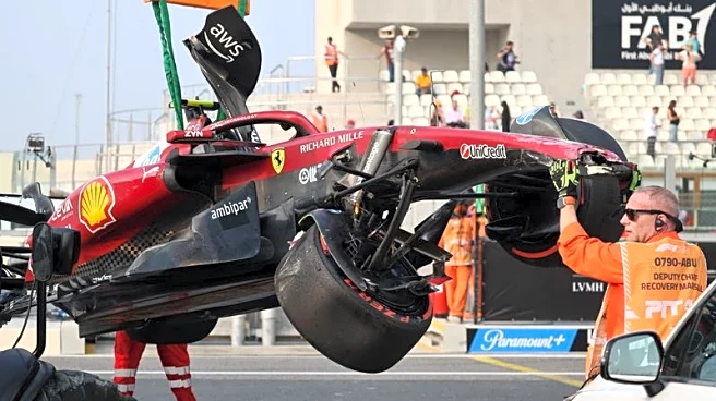 Motor racing-Hamilton crashes as Russell keeps title favourite Norris off the top in final practice