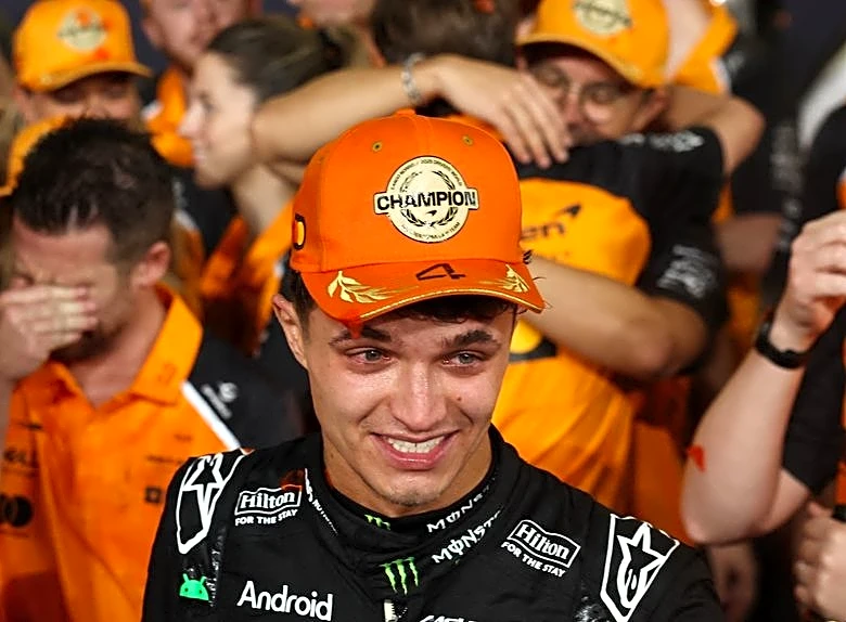 Motor racing-I did it my way, says emotional champion Norris