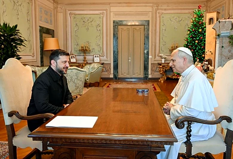 Pope calls for 'just and lasting peace' after meeting Ukraine's Zelenskiy