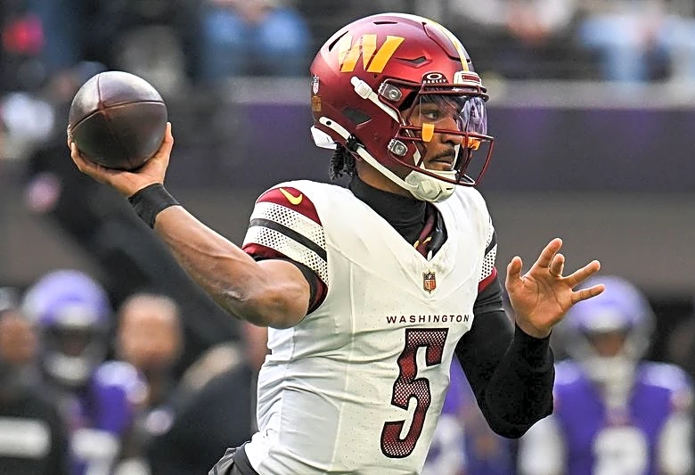 Commanders QB Jayden Daniels (elbow) out vs. Giants