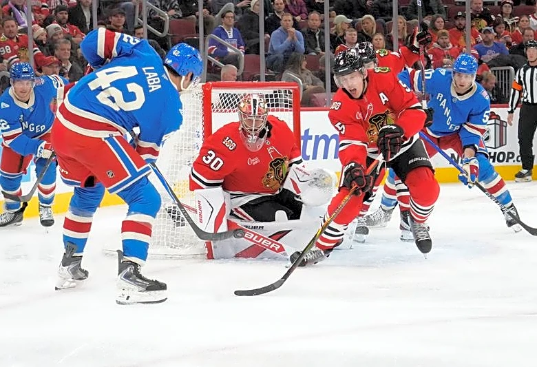 NHL roundup: Spencer Knight, Blackhawks blank Rangers
