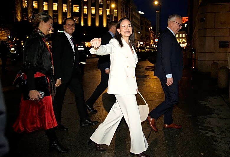 Nobel Peace Prize laureate Machado vows to bring award back to Venezuela