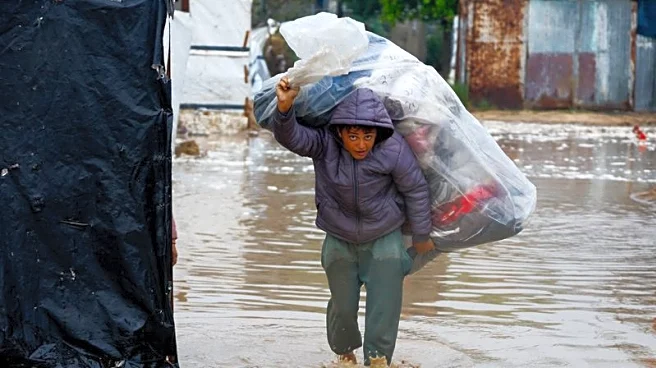 UN agency warns displaced Gazans face floods, as emergency supplies blocked