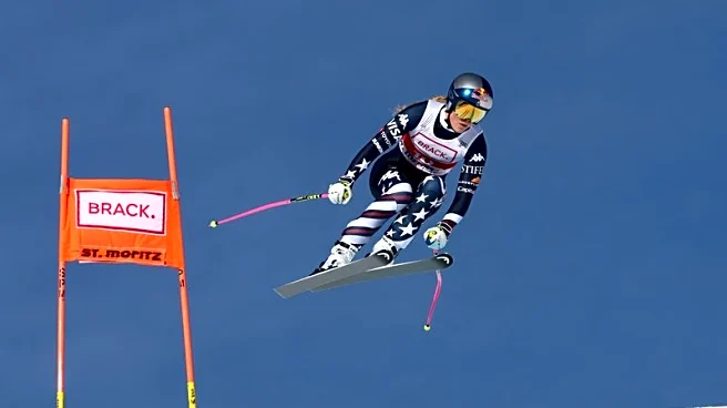 Alpine skiing-Vonn wins again at 41 to make history in St Moritz downhill