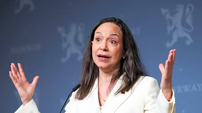 Venezuela's Nobel laureate Machado says she aims for peaceful transition after Maduro