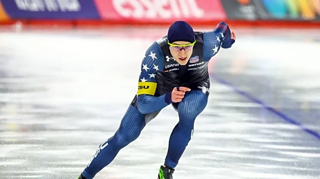 Olympics-Stolz stakes claim as medal favourite for Milano-Cortina in speed skating World Cup qualifiers