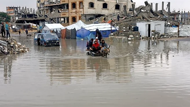 Gaza struggles to pull bodies from rubble as storms rock damaged buildings
