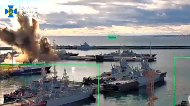 Ukraine says underwater drones hit submarine, but Moscow denies damage