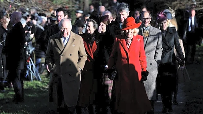 Daughters of King Charles' brother Andrew join royals for Christmas service