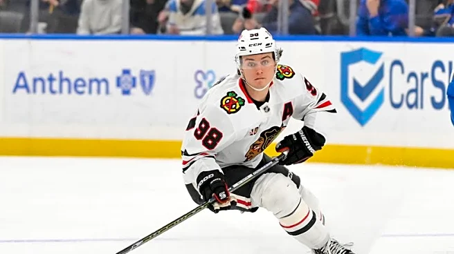 Blackhawks' Connor Bedard returns to practice, considered day-to-day