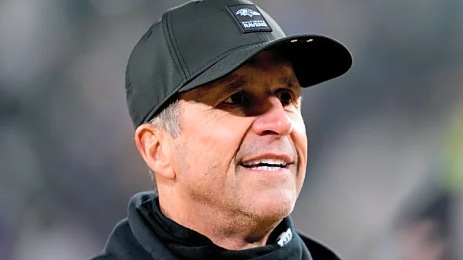 Line forms with multiple teams anxious to interview John Harbaugh