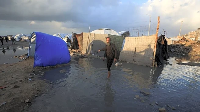 Six dead as Gaza’s displaced struggle to hold ground in torrential rain
