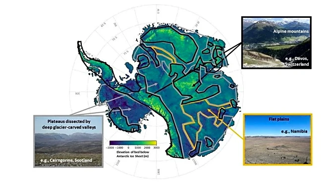 New map reveals hidden landscape under Antarctica's ice sheet