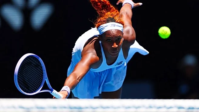 Tennis-Gauff advances in Melbourne as Auger-Aliassime makes pained exit