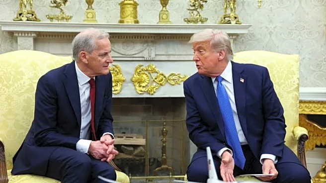 The exchange of messages between Norway's prime minister and President Trump