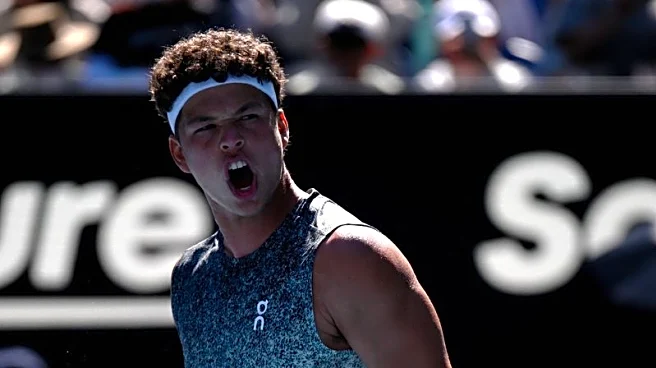 Tennis-Shelton overpowers Humbert in battle of lefthanders at Australian Open