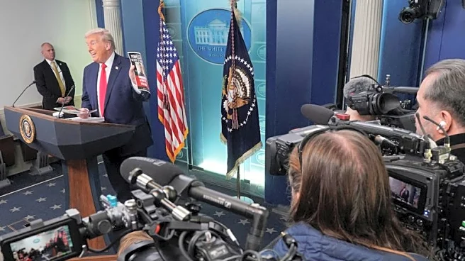 Mugshots, binder clip and Hells Angels feature in Trump's one-year anniversary remarks