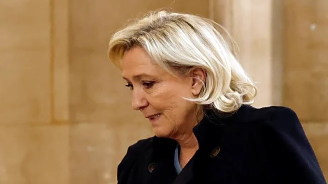 At appeal trial, France's Le Pen denies EU embezzlement charges