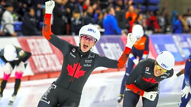 Olympics-Canadian speed skater Blondin blending medal pursuit with mentorship
