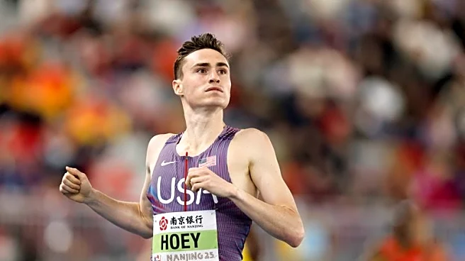 Athletics-American Hoey breaks 800m indoor world record in Boston