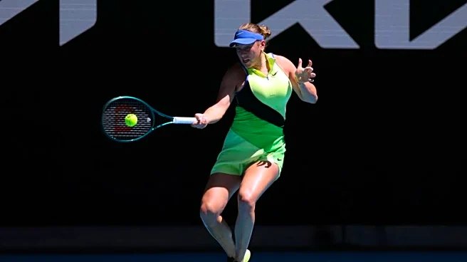 Tennis-Anisimova downs Wang to book Melbourne quarter-final with Pegula