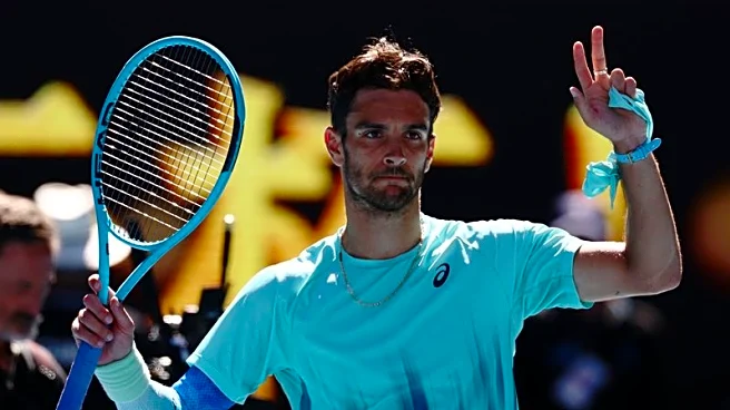 Tennis-Musetti blitzes Fritz to set up Djokovic showdown in Melbourne