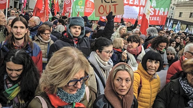 Olympics-Hundreds protest in Milan over US ICE role in Games security