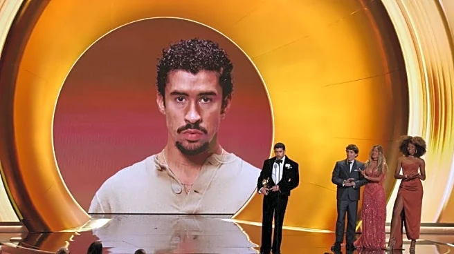 Bad Bunny says 'ICE out' during Grammy awards acceptance speech