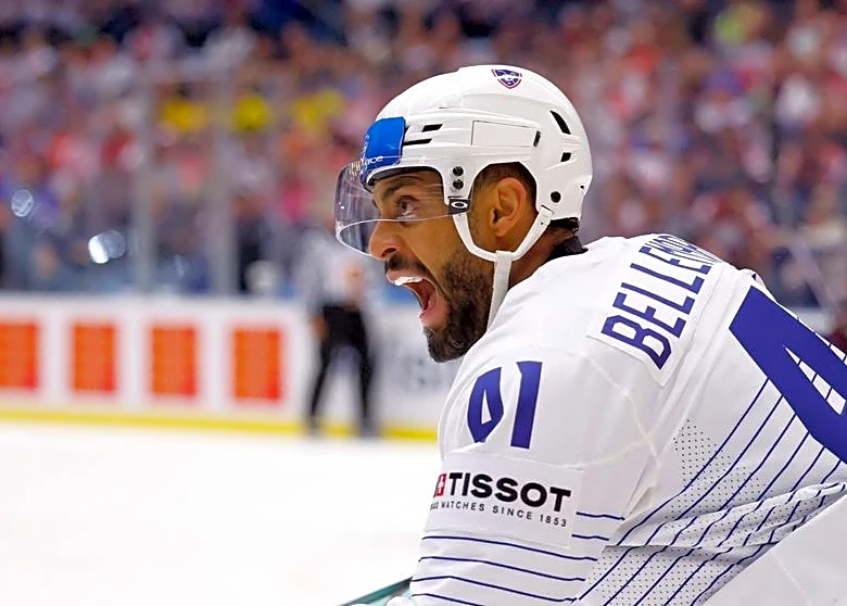 Olympics-Ice hockey-France's unlikely NHL veteran Bellemare makes dream Games debut at 40