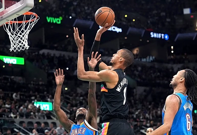 Keldon Johnson, Victor Wembanyama lead Spurs past short-handed Thunder
