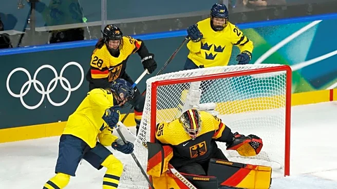 Olympics-Ice hockey-Sweden beat Germany 4-1 in women's opener