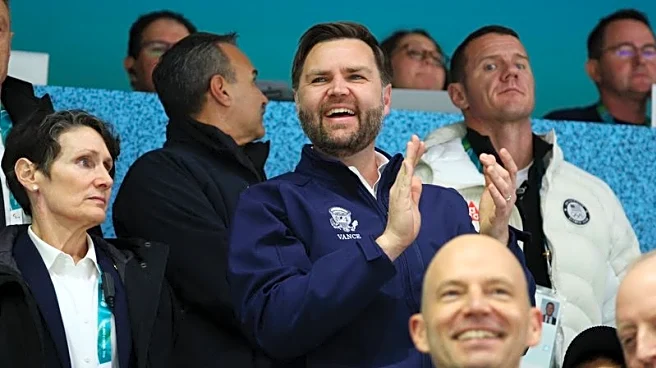 Olympics-US Vice President Vance cheers on U.S. ice hockey team in Milan